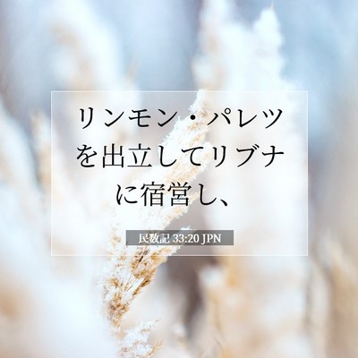 民数記 33:20 聖書の一節の解説