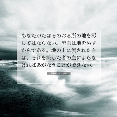 民数記 35:33 聖書の一節の解説