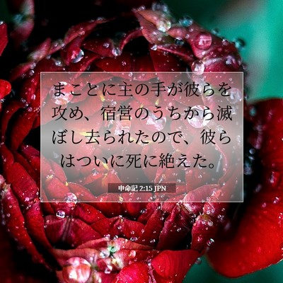 申命記 2:15 聖書の一節の解説