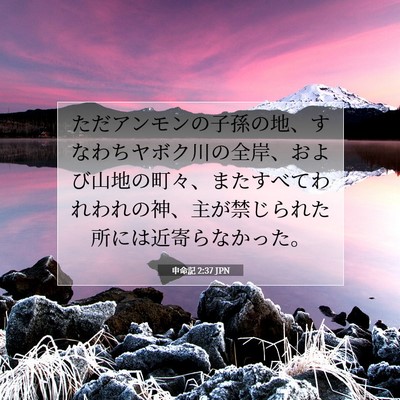 申命記 2:37 聖書の一節の解説