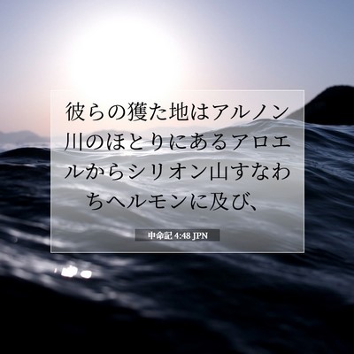 申命記 4:48 聖書の一節の解説