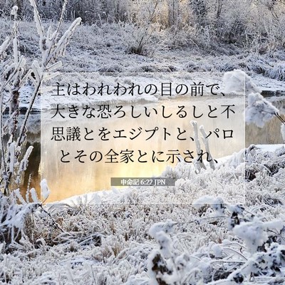 申命記 6:22 聖書の一節の解説
