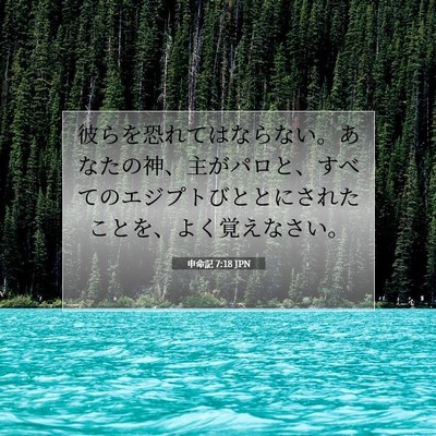 申命記 7:18 聖書の一節の解説