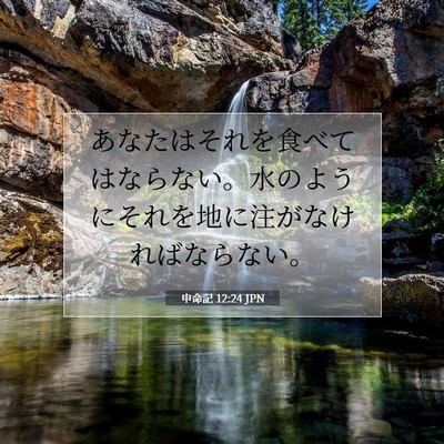 申命記 12:24 聖書の一節の解説