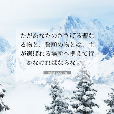 申命記 12:26 聖書の一節の解説