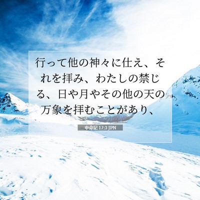申命記 17:3 聖書の一節の解説