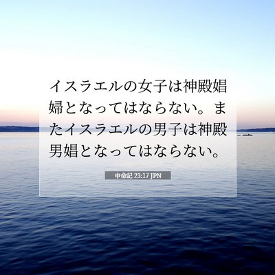 申命記 23:17 聖書の一節の解説