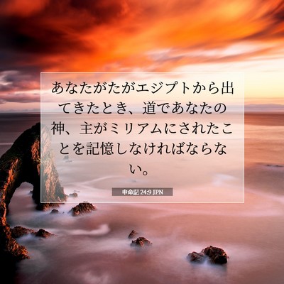 申命記 24:9 聖書の一節の解説