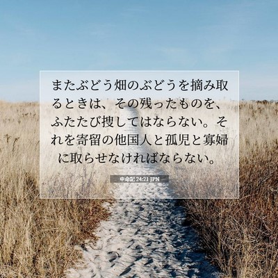申命記 24:21 聖書の一節の解説