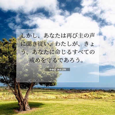 申命記 30:8 聖書の一節の解説