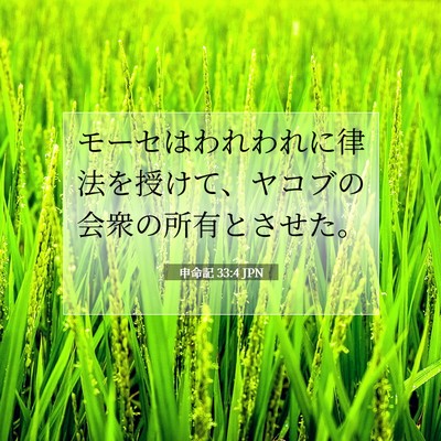 申命記 33:4 聖書の一節の解説