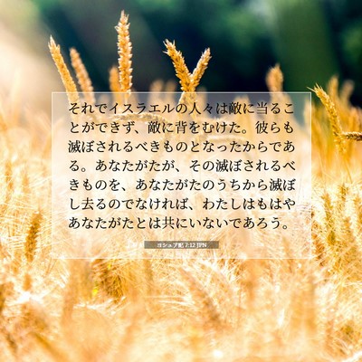 ヨシュア記 7:12 聖書の一節の解説