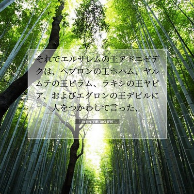 ヨシュア記 10:3 聖書の一節の解説