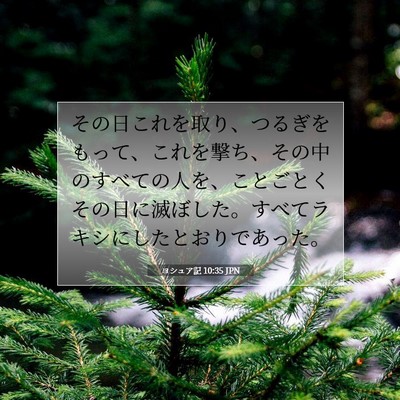 ヨシュア記 10:35 聖書の一節の解説