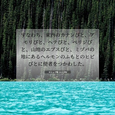 ヨシュア記 11:3 聖書の一節の解説