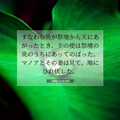 士師記 13:20 聖書の一節の解説