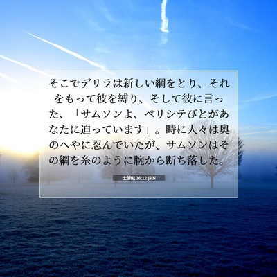 士師記 16:12 聖書の一節の解説