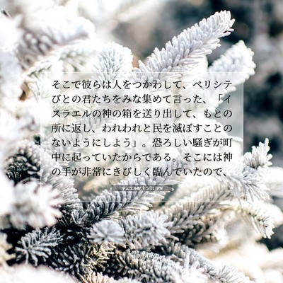 サムエル記上 5:11 JPN 聖書の一節の画像
