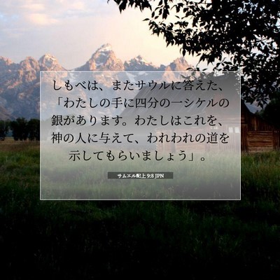 サムエル記上 9:8 聖書の一節の解説