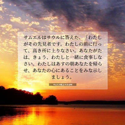 サムエル記上 9:19 聖書の一節の解説