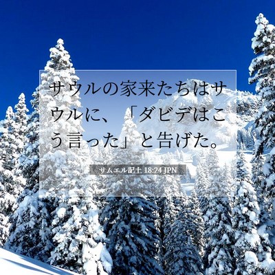 サムエル記上 18:24 聖書の一節の解説