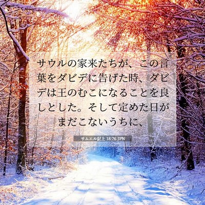 サムエル記上 18:26 聖書の一節の解説