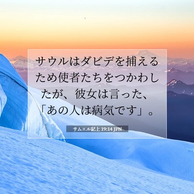 サムエル記上 19:14 聖書の一節の解説