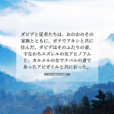 サムエル記上 27:3 聖書の一節の解説