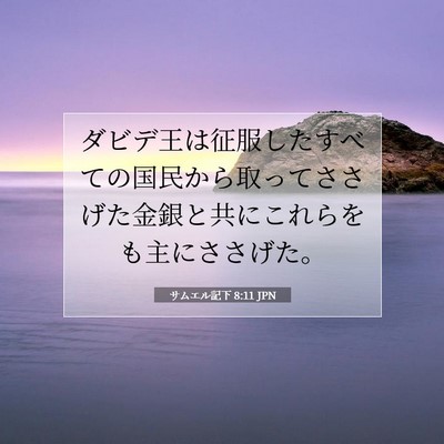 サムエル記下 8:11 聖書の一節の解説