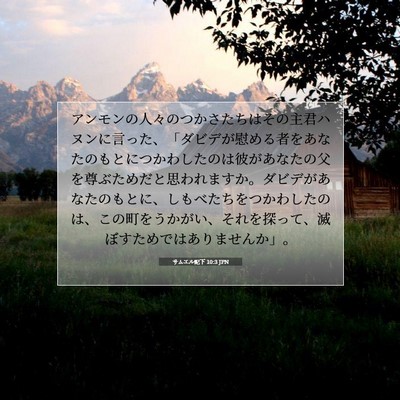 サムエル記下 10:3 聖書の一節の解説