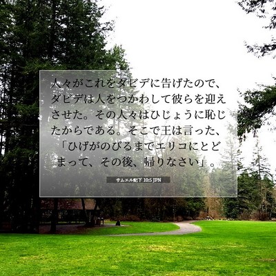サムエル記下 10:5 聖書の一節の解説