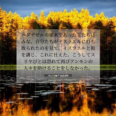 サムエル記下 10:19 聖書の一節の解説