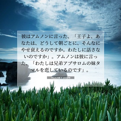 サムエル記下 13:4 聖書の一節の解説