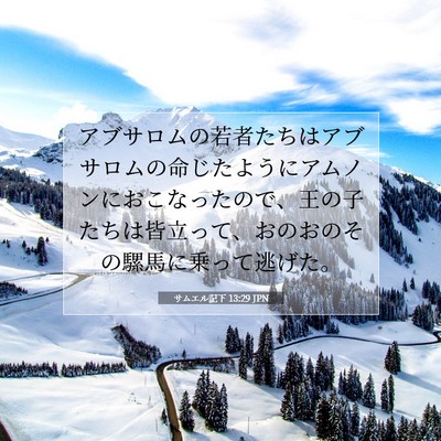 サムエル記下 13:29 聖書の一節の解説