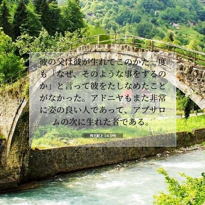 列王紀上 1:6 聖書の一節の解説