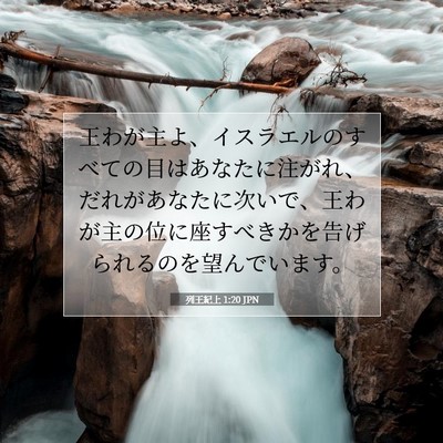 列王紀上 1:20 聖書の一節の解説