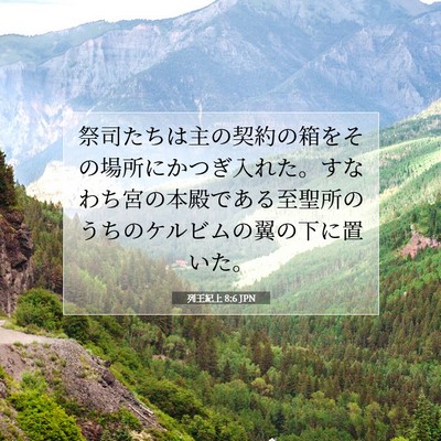 列王紀上 8:6 聖書の一節の解説