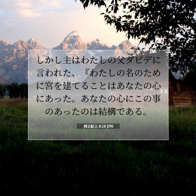列王紀上 8:18 聖書の一節の解説