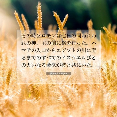 列王紀上 8:65 聖書の一節の解説