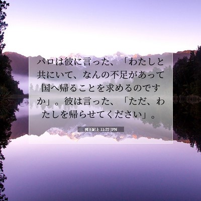 列王紀上 11:22 聖書の一節の解説