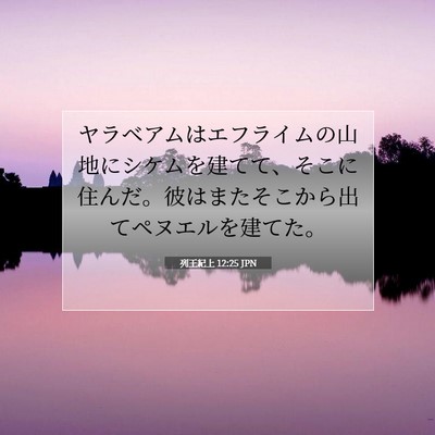 列王紀上 12:25 聖書の一節の解説