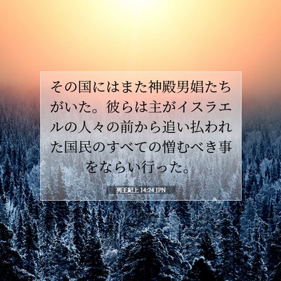 列王紀上 14:24 聖書の一節の解説