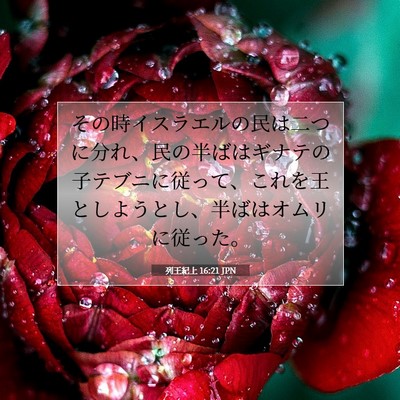 列王紀上 16:21 聖書の一節の解説