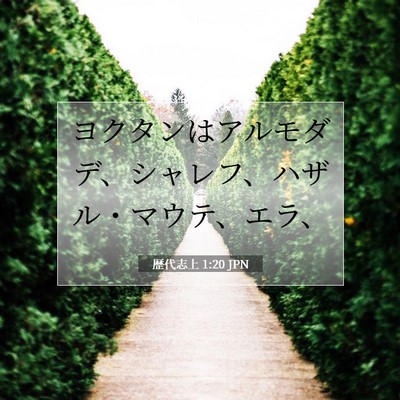 歴代志上 1:20 聖書の一節の解説