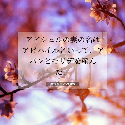歴代志上 2:29 聖書の一節の解説