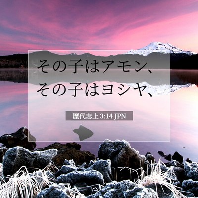 歴代志上 3:14 聖書の一節の解説