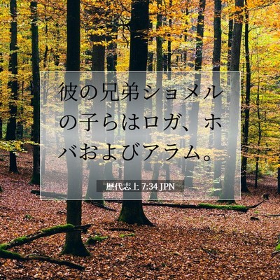 歴代志上 7:34 聖書の一節の解説