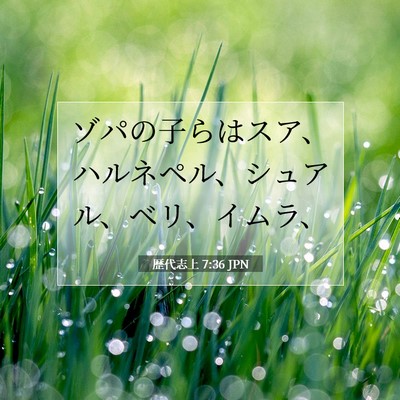 歴代志上 7:36 聖書の一節の解説