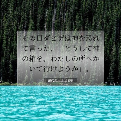 歴代志上 13:12 聖書の一節の解説