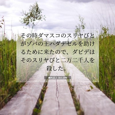 歴代志上 18:5 JPN 聖書の一節の画像